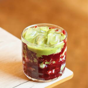 Iced Matcha Blueberry